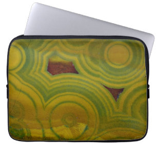 Yellow Spotted Ocean Jasper Laptop Sleeve