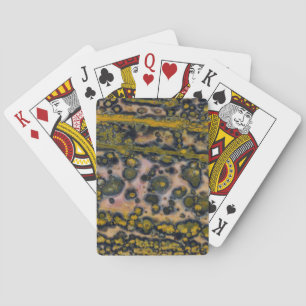 Yellow spotted Ocean Jasper Playing Cards