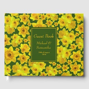 Yellow Spring Daffodil - Wedding Guest Book