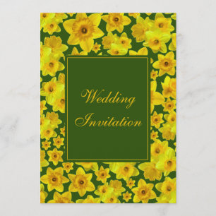 Yellow Spring Daffodil - Wedding Invitation