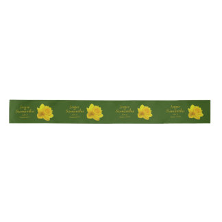 Yellow Spring Daffodil - Wedding Satin Ribbon