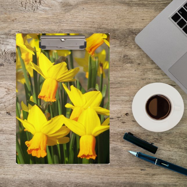 Yellow Spring Daffodils Floral Clipboard (In Situ)