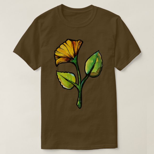 Yellow Spring Flower T-Shirt (Design Front)