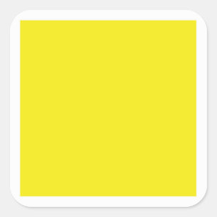 Yellow Square Sticker