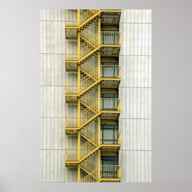yellow stairways poster (Front)