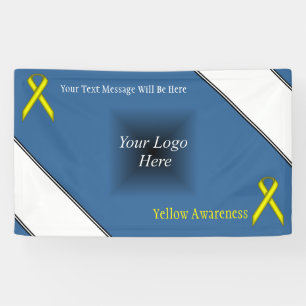 Yellow Standard Ribbon by Kenneth Yoncich Banner
