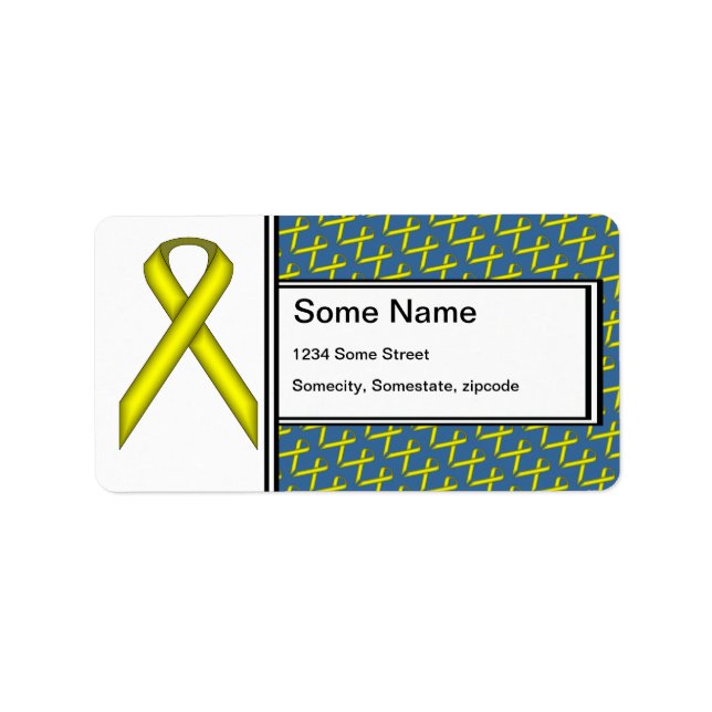 Yellow Standard Ribbon by Kenneth Yoncich Label (Front)