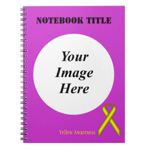 Yellow Standard Ribbon by Kenneth Yoncich Notebook