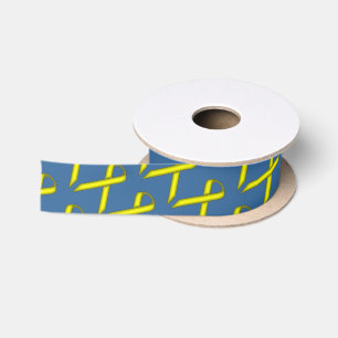 Yellow Standard Ribbon by Kenneth Yoncich Satin Ribbon