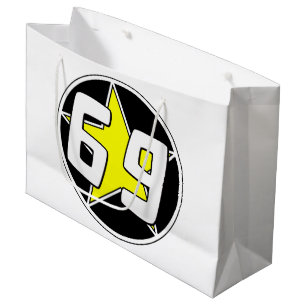 Yellow Star 69 Large Gift Bag