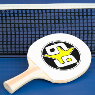 Yellow Star 69 Ping Pong Paddle