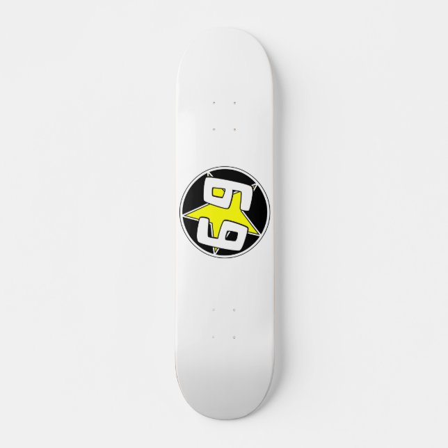 Yellow Star 69  Skateboard (Front)