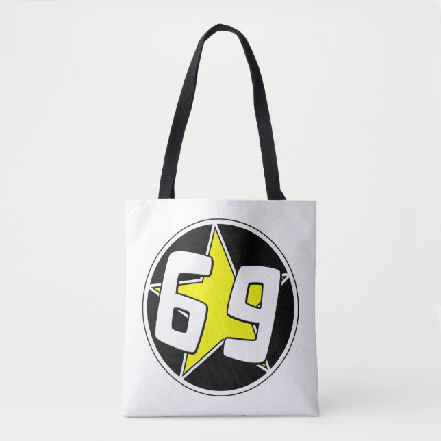 Yellow Star 69  Tote Bag (Front)