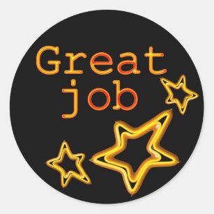 Good Job Stars Stickers & Labels | Zazzle UK