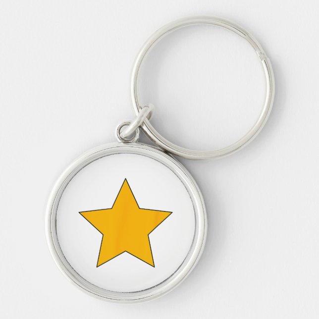 Yellow Star Key Ring (Front)