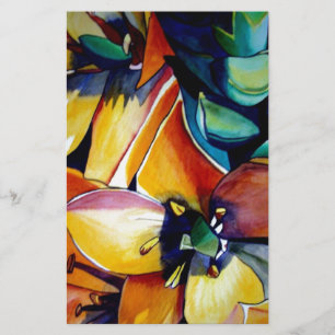 Yellow Star of Bethlehem flower watercolor art