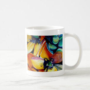 Yellow Star of Bethlehem flower watercolor art Coffee Mug