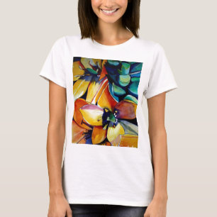 Yellow Star of Bethlehem flower watercolor art T-Shirt