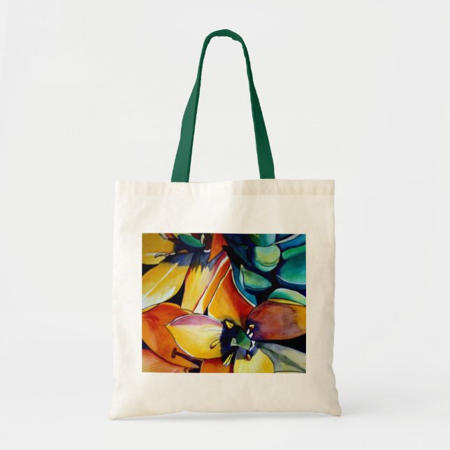 Yellow Star of Bethlehem flower watercolor art Tote Bag (Front)