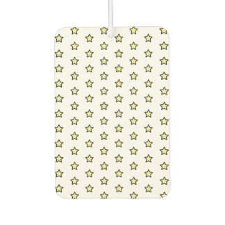 Yellow Star Pattern Minimalist Cute Car Air Freshener