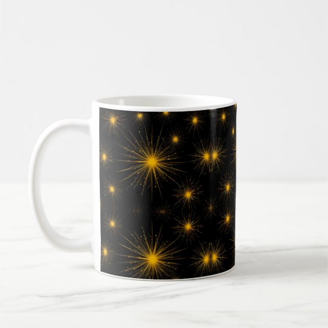 Yellow Starburst Coffee Mug (Left)