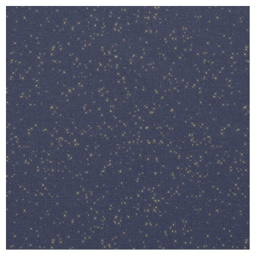 Yellow Starry Night Sky Fabric | Zazzle