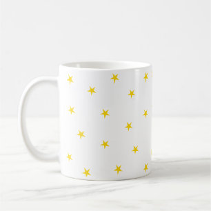 Yellow stars coffee mug