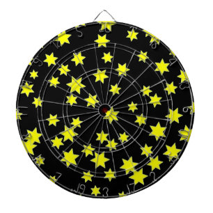 Yellow Stars Dartboard