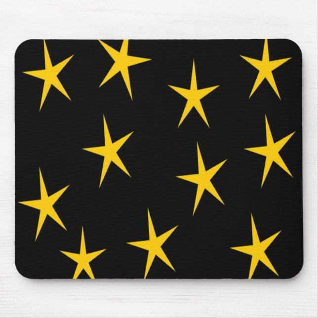 YELLOW STARS MOUSE MAT (Front)