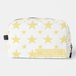 Yellow Stars Pattern Pretty Constellation Cosmetic Dopp Kit