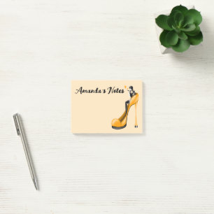 Yellow Stiletto Shoe Fashion Diva Notes