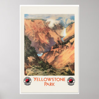 Yellow Stone924 Vintage Style Travel Poster