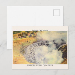 Yellow stone national park, Wyoming Volcano gifts Postcard