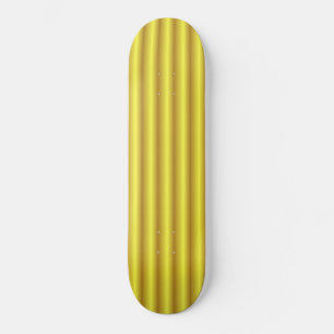 Yellow Stripe Green Skateboard