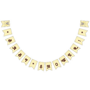 Yellow Stripe Koala Gender Neutral Baby Shower Bunting