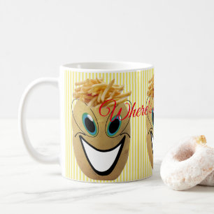 Yellow Stripe Potato, French Fries, Ketchup? Mug