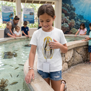 Yellow Striped Angelfish Portrait T-Shirt