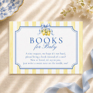 Yellow Striped Ciao Baby Lemon Books For Baby Enclosure Card