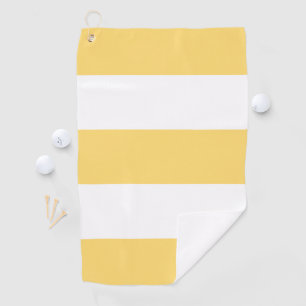 Yellow Striped Golf Towel