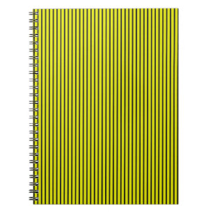 Yellow Striped texture Notebook