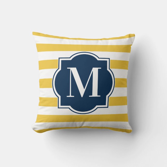 Yellow Stripes Cushion (Front)