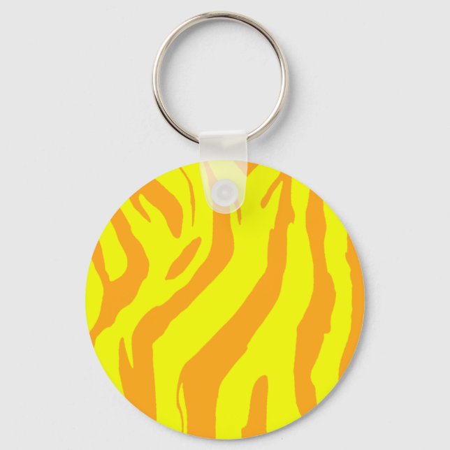 Yellow Stripes Key Ring (Front)