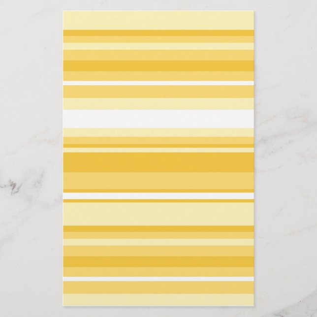 Yellow stripes stationery (Front)