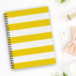 Yellow Stripes, White Stripes, Striped Pattern Planner<br><div class="desc">Elegant,  stylish and sophisticated stripes in yellow and white colour. Modern and trendy gift,  perfect for the stripes lover in your life.</div>