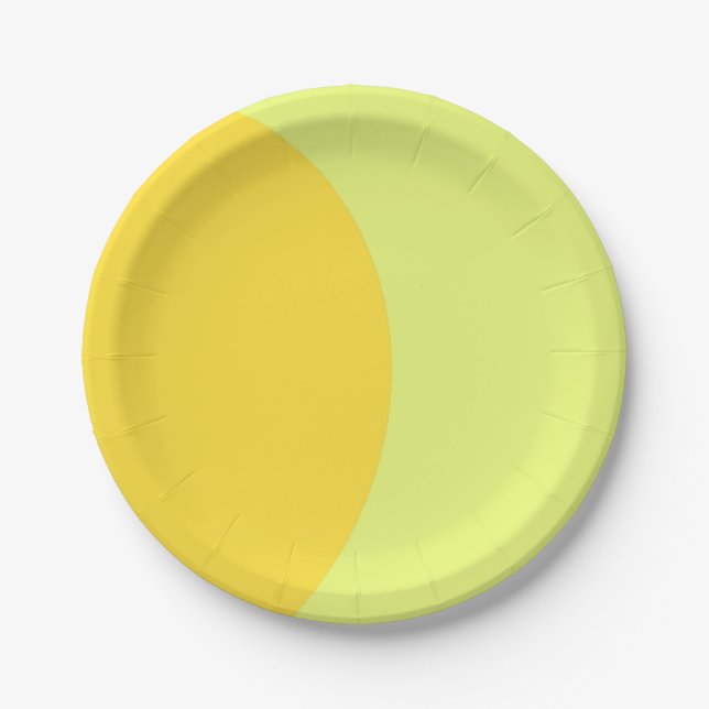 Yellow Stunning Paper Plate (Front)