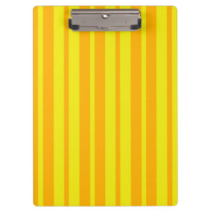 Yellow Stylish Stripes Pattern Design Clipboard