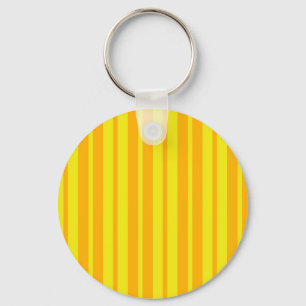 Yellow Stylish Stripes Pattern Design  Key Ring
