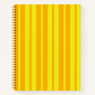 Yellow Stylish Stripes Pattern Design  Notebook
