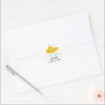 Yellow Submarine Kids Birthday Envelope Sticker<br><div class="desc">Come together to celebrate your little boy or girls birthday with this adorable,  nostalgic,  yellow submarine birthday theme envelope or favour sticker!</div>