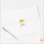 Yellow Submarine Kids Birthday Envelope Sticker<br><div class="desc">Come together to celebrate your little boy or girls birthday with this adorable,  nostalgic,  yellow submarine birthday theme envelope or favour sticker!</div>